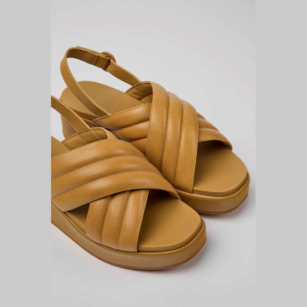 Camper Misia Platåsandaler Dame Brune | OWRUY-7529