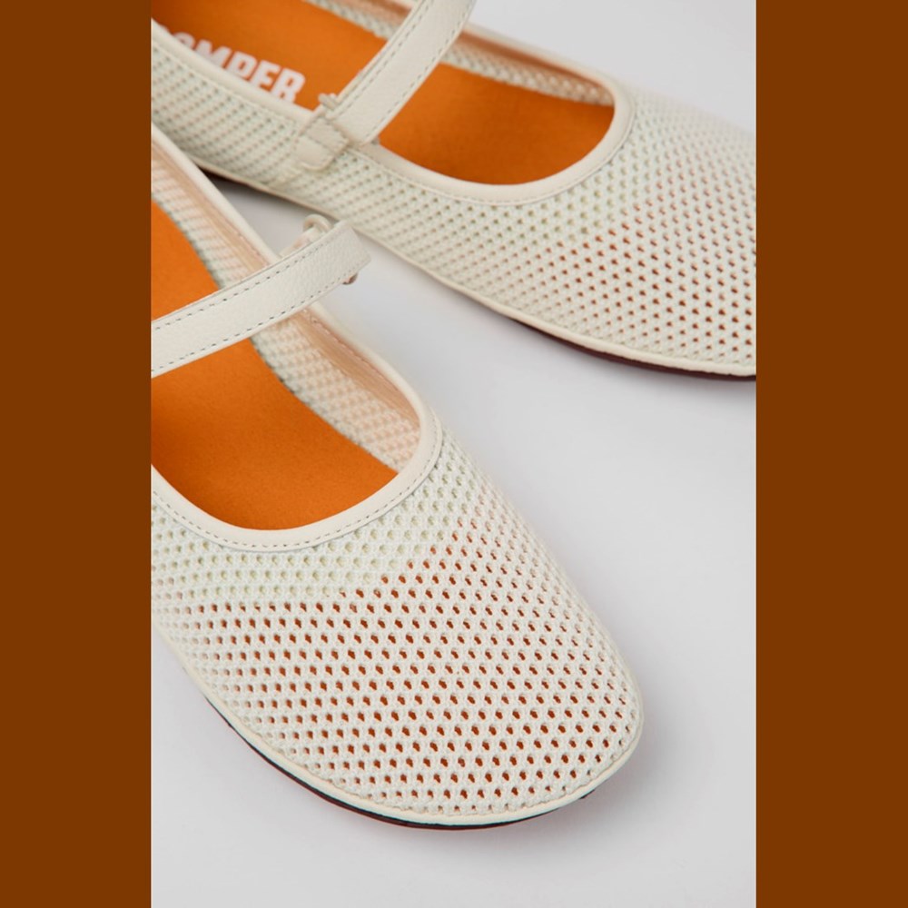 Camper Right Ballerinasko Dame Hvite | AFUOH-0895