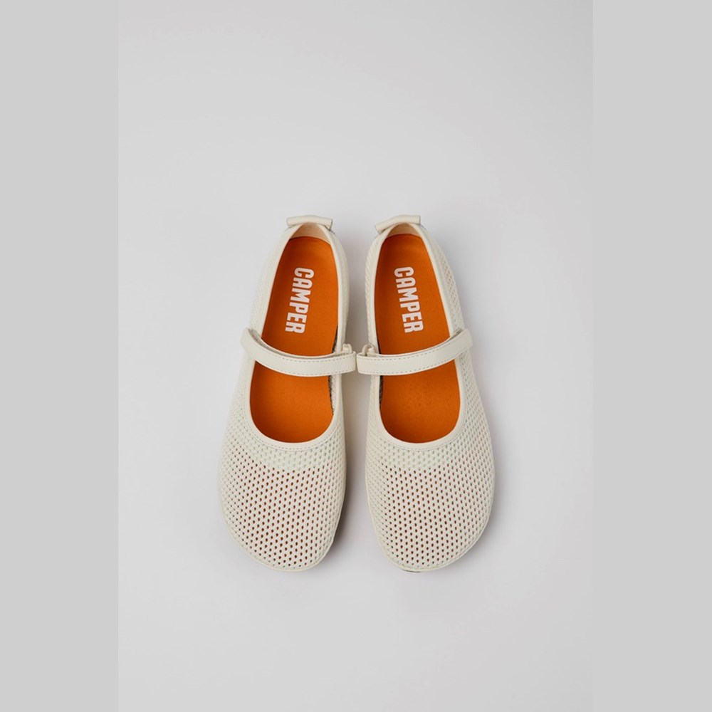 Camper Right Ballerinasko Dame Hvite | AFUOH-0895